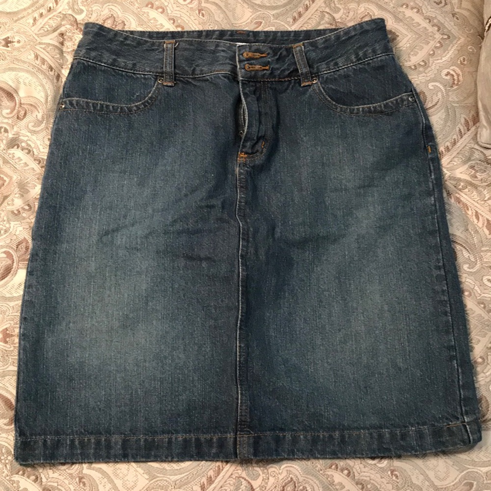 Liz & co. Jean Skirt Sz 8 Excellent Condition